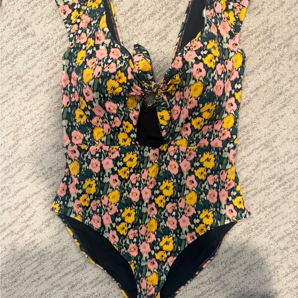 Boden Multicolor Floral Swimsuit